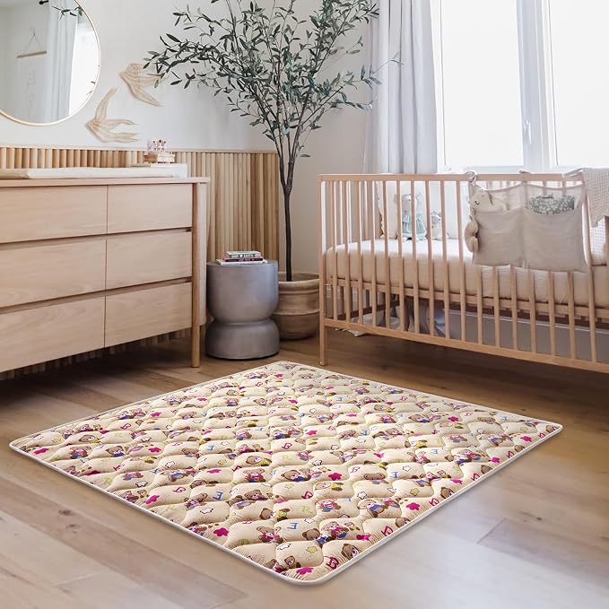High-Density Foam Baby Play Mat, 47x47 Inches Thicken One-Piece Comfortable and - Image 6
