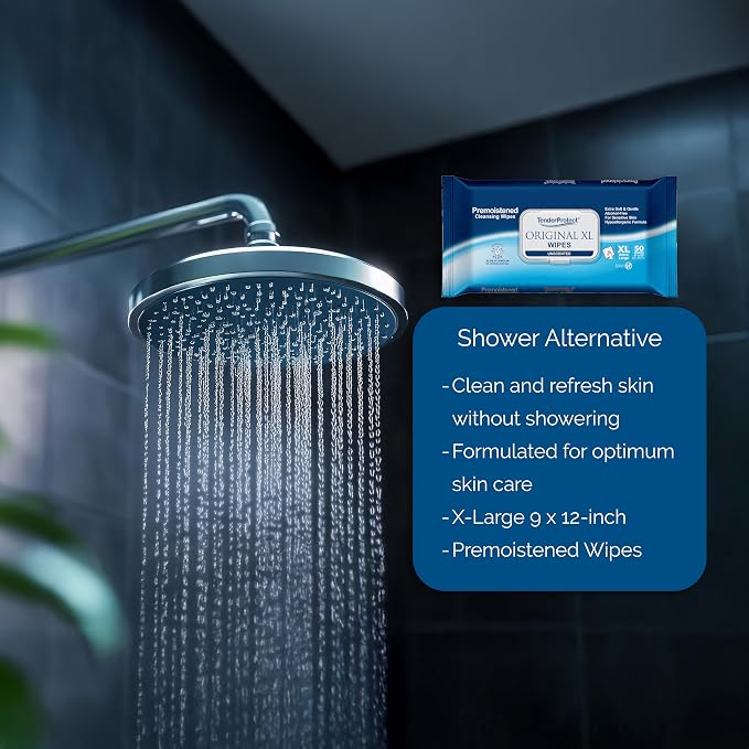 TenderProtect® Original XL Premium Adult Wipes, Extra-Large 9"x12" Wet Wipes - Image 6
