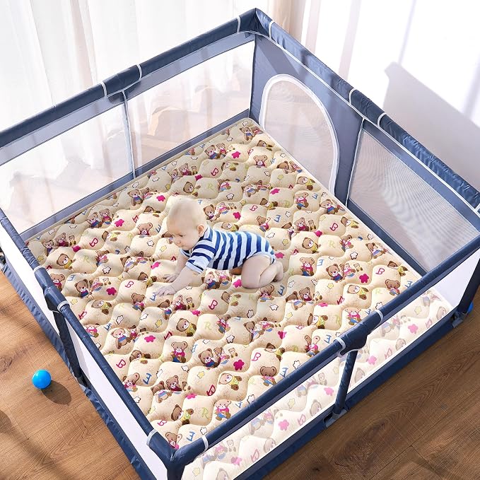 High-Density Foam Baby Play Mat, 50x50 Inches Thicken One-Piece Comfortable and - Image 5