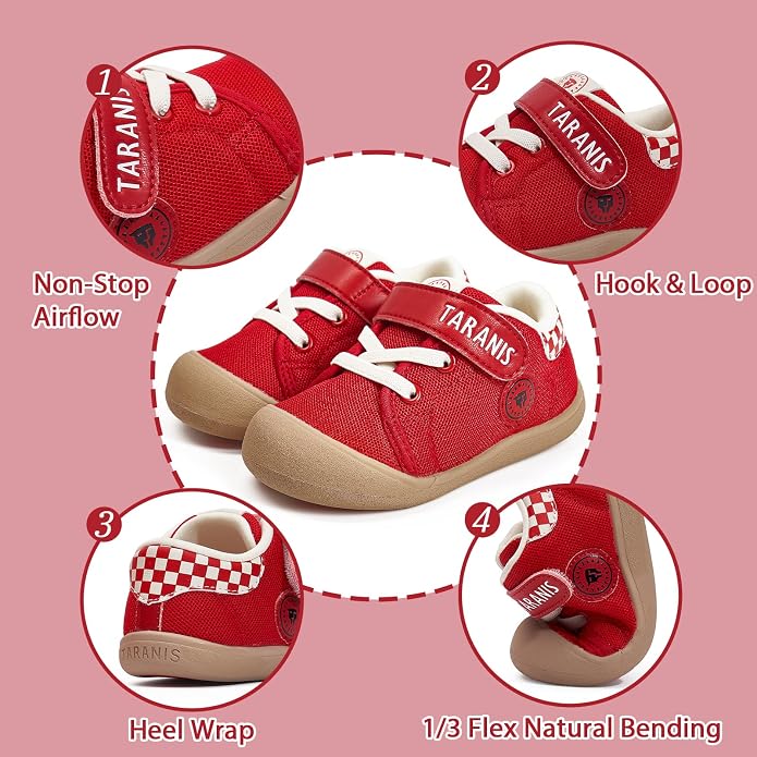 Toddler Shoes Boys Girls Infant Sneakers Non-Slip Rubber Sole Baby Crib First - Image 5
