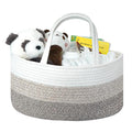 Baby Diaper Caddy Organizer, Large Cotton Rope Nursery Diaper Basket, Changing by LuxuryLittle