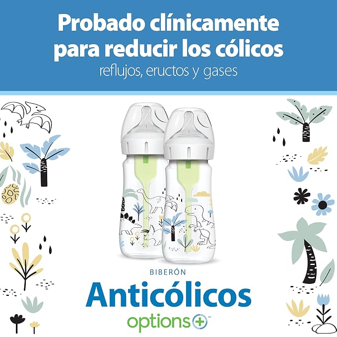 Dr. Brown's Natural Flow® Anti-Colic Options+™ Wide-Neck Baby Bottle Designer - Image 10