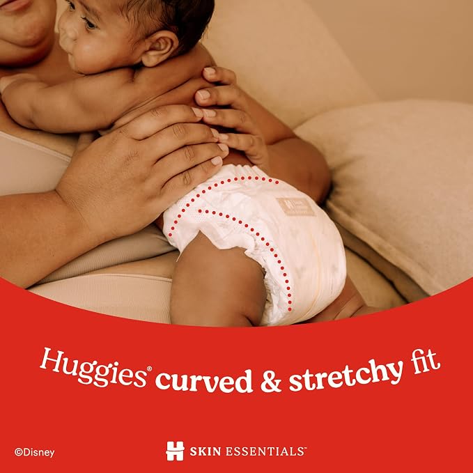 Huggies Size Newborn Diapers, Skin Essentials Baby Diapers, Size Newborn - Image 11