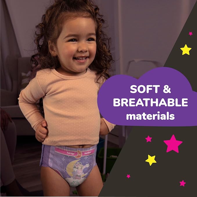 Pull-Ups Girls' Night-Time Potty Training Pants, Size 4T-5T Overnight Training - Image 8