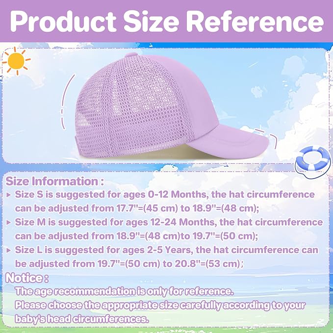 qikqik Baby Baseball Cap Toddler Baseball Hat - Image 6