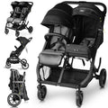 BabyCruiser Double Stroller Newborn and Toddler – Compact Side by Side Twin by BabyCruiser