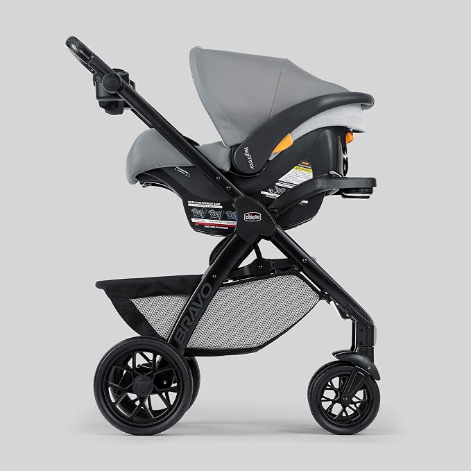 Chicco Bravo LE ClearTex Trio Travel System, Bravo Primo Quick-Fold Stroller - Image 3