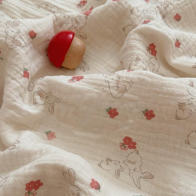 BuLuTu Cute Flower Rabbit Toddler Pillowcase - Image 3
