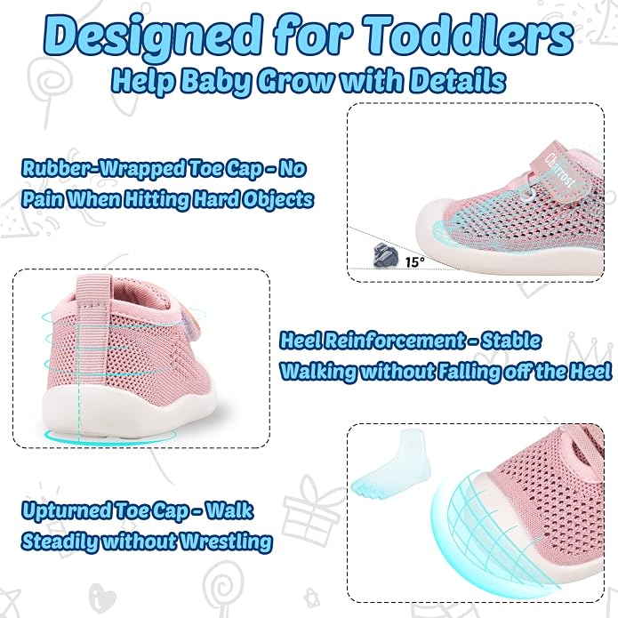 Baby Walking Shoes Toddler Girl Boy Soft Sole Breathable Cotton Canvas Shoes - Image 5