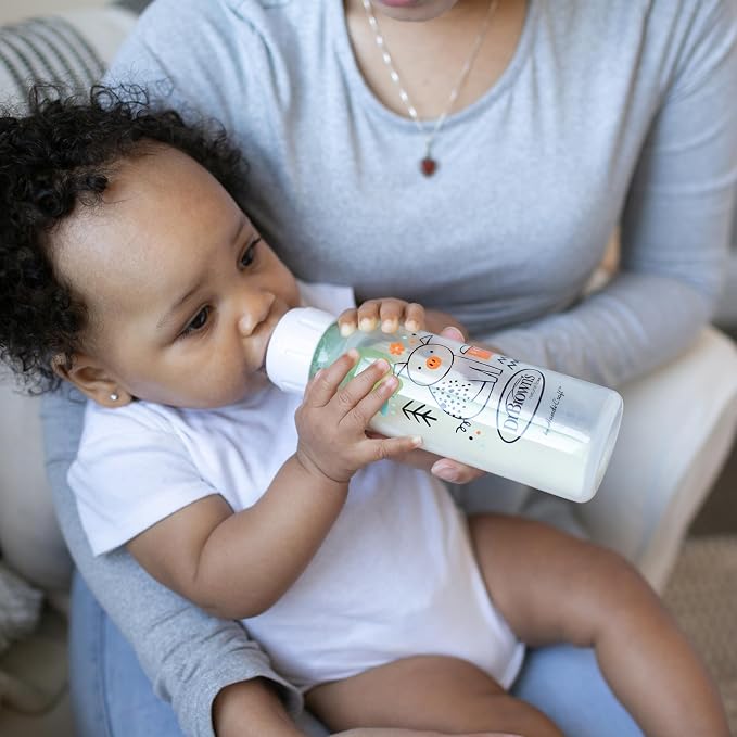 Dr. Brown's Natural Flow Anti-Colic Options+ Narrow Baby Bottle, Pig & Frog - Image 14