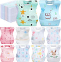 100/200 Pcs Disposable Baby Bibs Bulk Travel Feeding Bib Soft Food Catcher by Floraltop