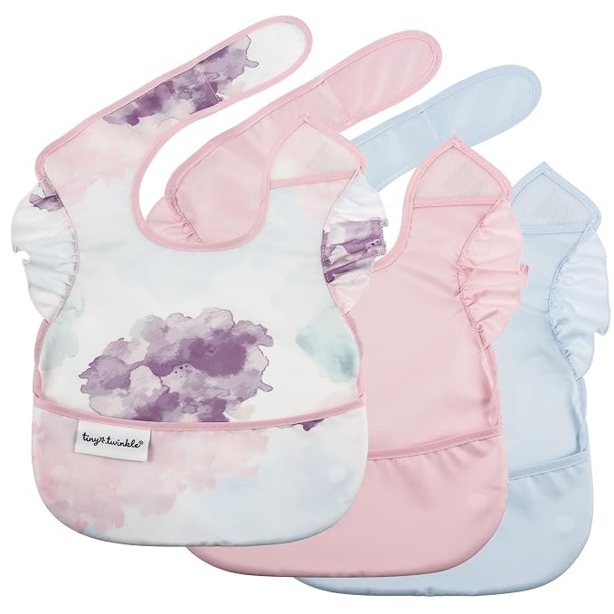 Tiny Twinkle Mess Proof Baby Bibs - Image 8