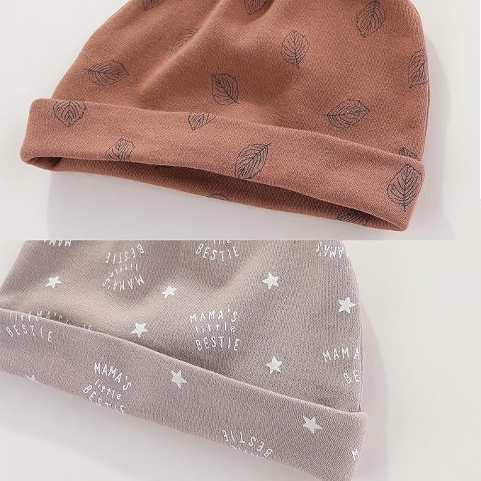 Newborn Baby Boy Girl Caps Mittens Socks Set Cotton Baby Essentials Accessories - Image 3