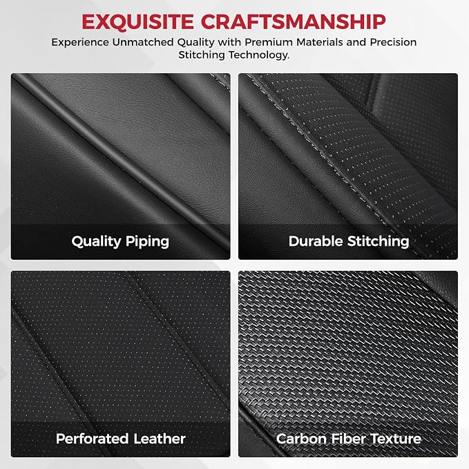 FREESOO Black Front Car Seat Covers - Image 8