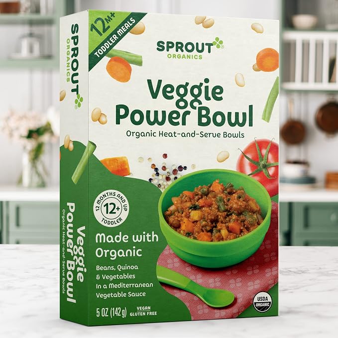 Sprout Organic Baby Food, Toddler Meals, Mediterranean Veggie Power Bowl - Image 4