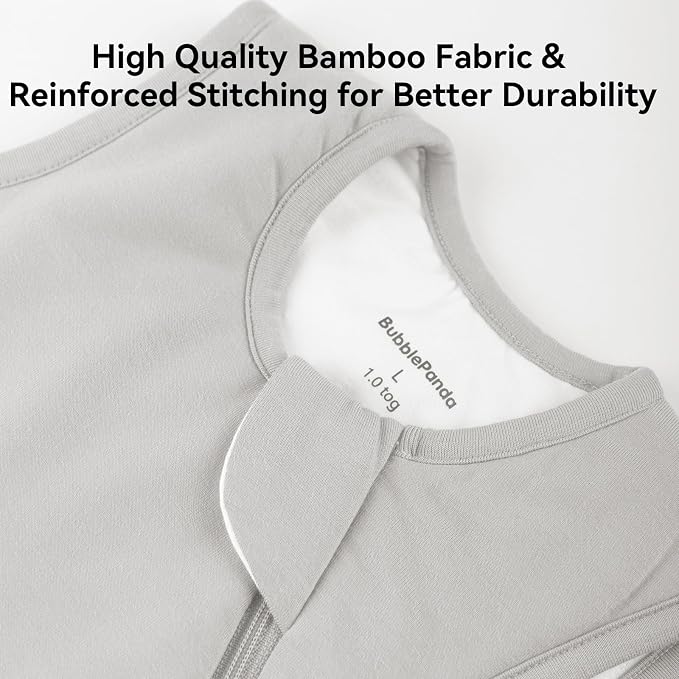 BubblePanda Rayon Made from Bamboo Sleep Sack 6-12 Months 0.5 Tog Soft - Image 5