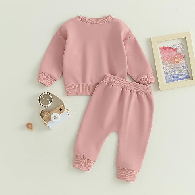 Tiaham Baby Boy Clothes Girl Outfits Fashion Sweatshirt Sweat Pant Kids Toddler - Image 3