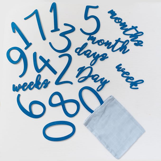 Miaoberry Ocean Baby Milestone Blanket – Monthly Baby Milestone Photo Prop - Image 6