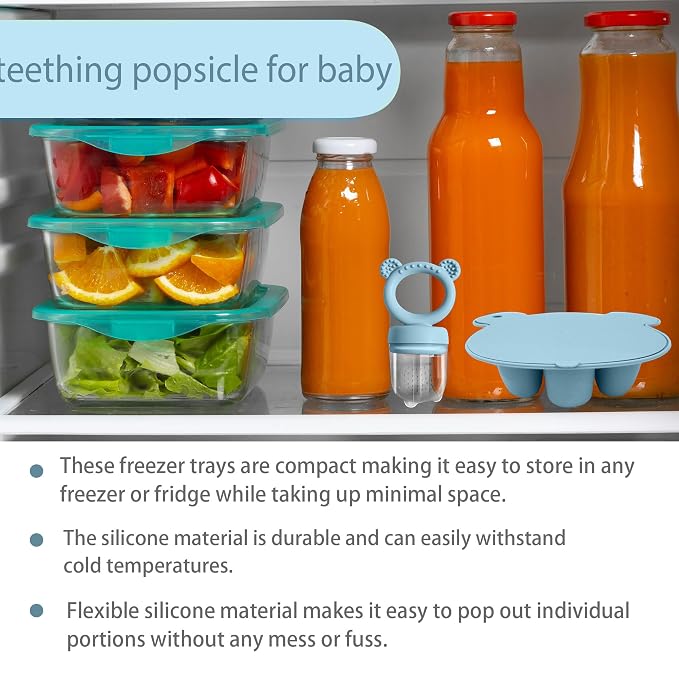 Baby Food Feeder Pacifier with Breast Milk Popsicle Teether-Silicone Forage - Image 6