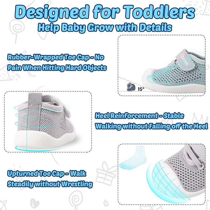 Baby Walking Shoes Toddler Girl Boy Soft Sole Breathable Cotton Canvas Shoes - Image 5
