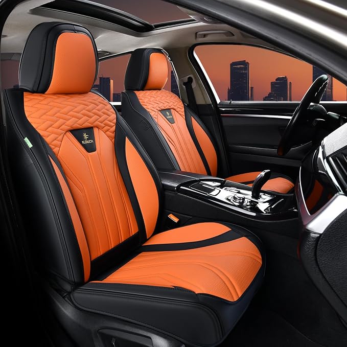 FLORICH Seat Covers for Cars, Waterproof Automotive Seat Covers, Leather Car by FLORICH