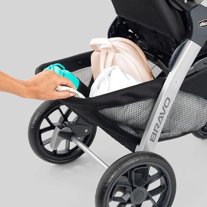 Chicco Bravo 3-in-1 Trio Travel System, Bravo Quick-Fold Stroller - Image 9
