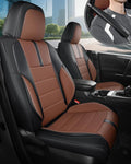FREESOO Black Brown Car Seat Covers Full Set by FREESOO