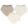 Crane Baby 100% Organic Cotton Baby Bibs, 3-pc. Set, Bunny Pattern by CraneBaby