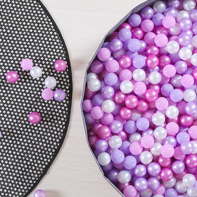 GOGOSO Ball Pits Balls for Toddlers Pack of 50 100 200 Plastics Shape Ball - Image 6