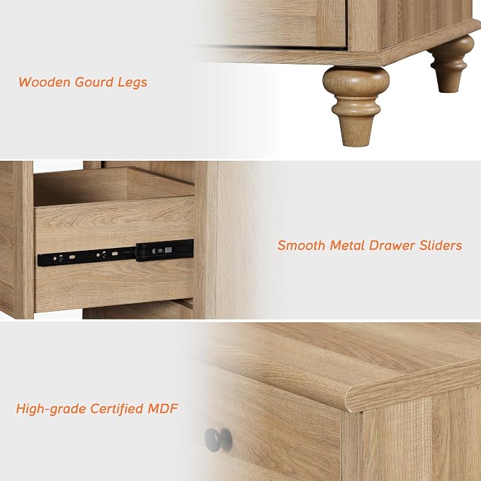 WAMPAT Dresser with Wide Chest of Drawers - Image 3