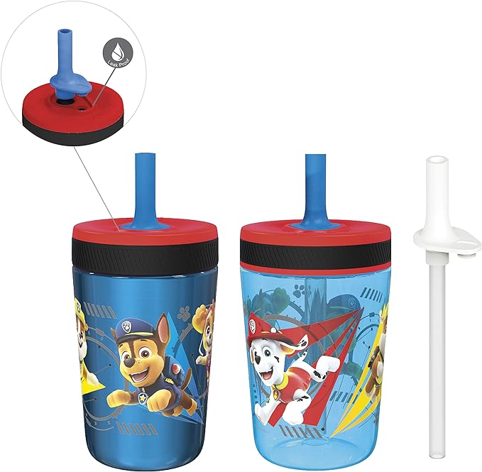 Zak Designs PAW Patrol Kelso Tumbler Set, Leak-Proof Screw-On Lid by ZakDesigns
