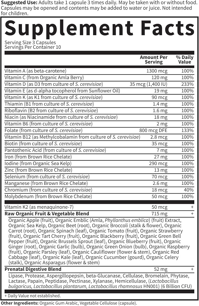 Garden of Life Prenatal Multivitamin - Image 6