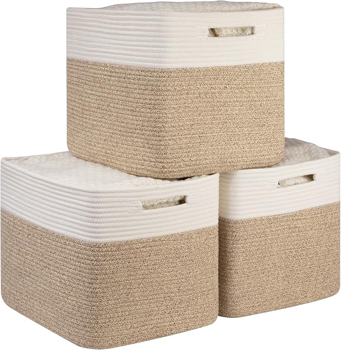 OIAHOMY 13 Kallax Inch Cube Storage Bins, Kallax Insert Storage Baskets by MasterofSpaceOptimization