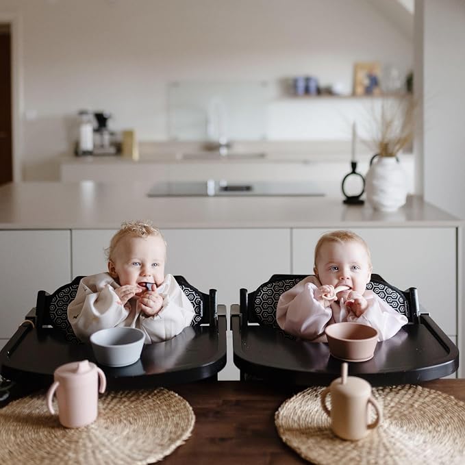 mushie Long Sleeve Baby Bib | Water Resistant Adjustable Fit - Image 5