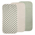 mushie Waterproof Changing Pad Liners | 100% Organic Cotton | Set of 3 by mushie