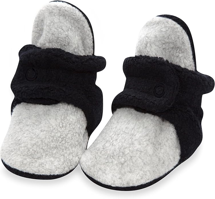 Zutano Unisex Fleece Baby Booties, Two Snap Closure, Newborn to 24 Months by Zutano