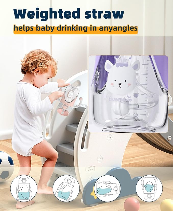 Bunnytoo Baby Sippy Cup with Weighted Straw - Image 7