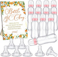 TrelaCo Little Cutie Cool Baby Shower Games Bottle Chug Sign Wooden Orange by TrelaCo