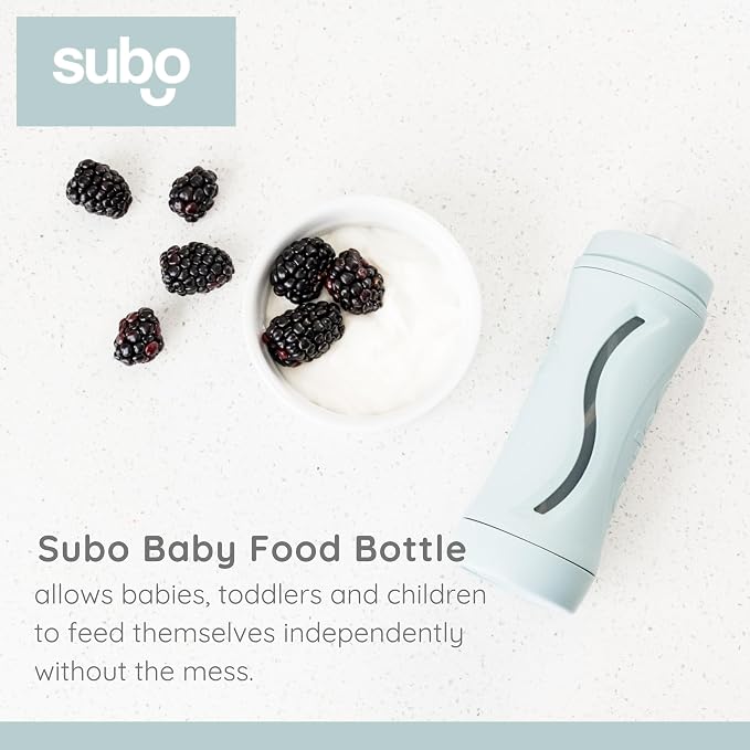 Subo Baby Food Bottle Starter Set | No Mess Baby Toddler Self Feeder | Squeeze - Image 5