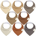 8-Pack Organic Baby Bandana Bibs by KeaBabies