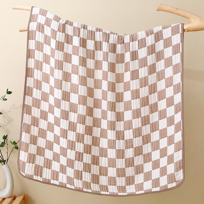 Ultra Soft Muslin Baby Blanket, A Versatile Swaddle and Bed Blanket - Image 5