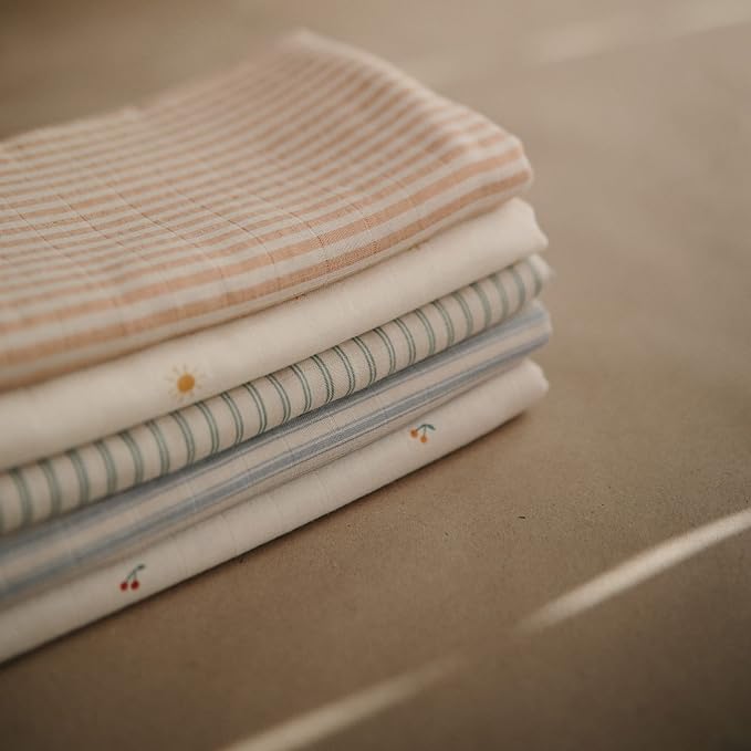 mushie Muslin Baby Swaddle Blanket | 100% Organic Cotton - Image 6