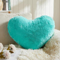 EastTree Heart Pillows, Teal Heart Shaped Pillows, Ultra Soft Extra-Large by EastTreeHomeGuide