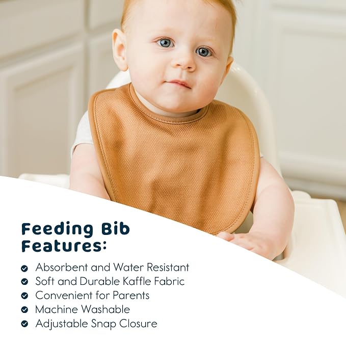 Tiny Twinkle 8 Pack Baby Bibs for Drooling and Teething – Waterproof & - Image 2