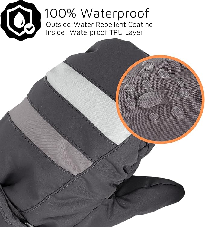F Flammi Toddler Kids Snow Mittens - Image 3