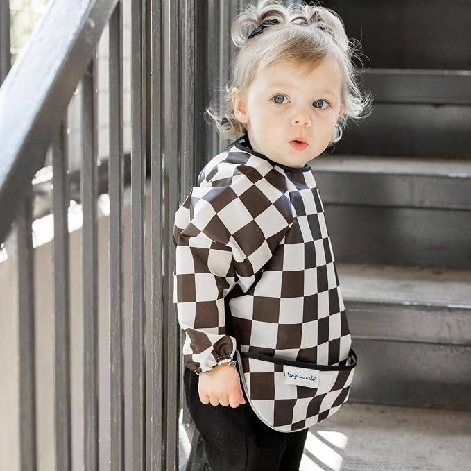 Tiny Twinkle Long Sleeve Bib for Babies & Toddlers – Waterproof Smock Bib for - Image 5
