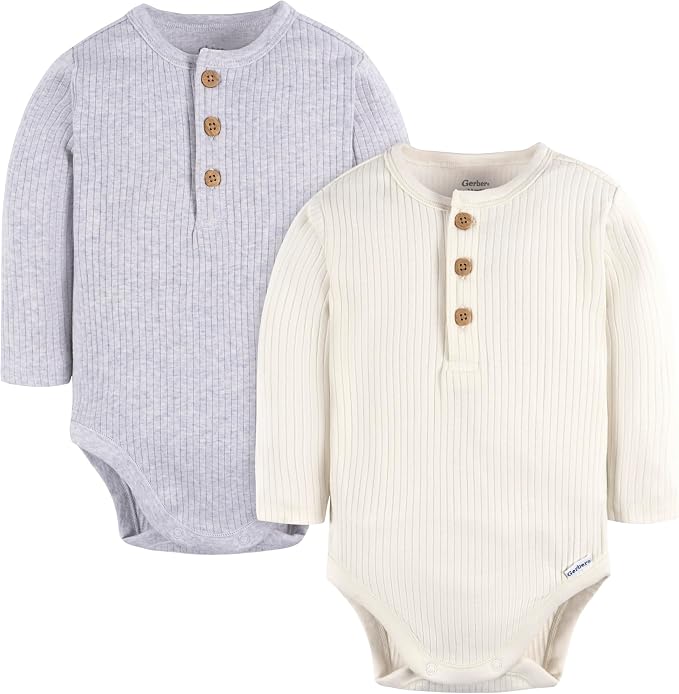 Gerber unisex-baby Baby Boys' and Baby Girls' 2-pack Bodysuits - Image 8