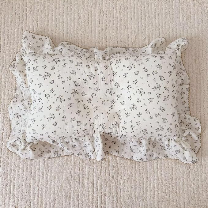 BuLuTu Blue Plumbago Floral Print Kids Pillowcases Fits Standard Size Pillow - Image 7