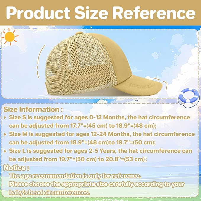qikqik Baby Baseball Cap Toddler Baseball Hat - Image 6