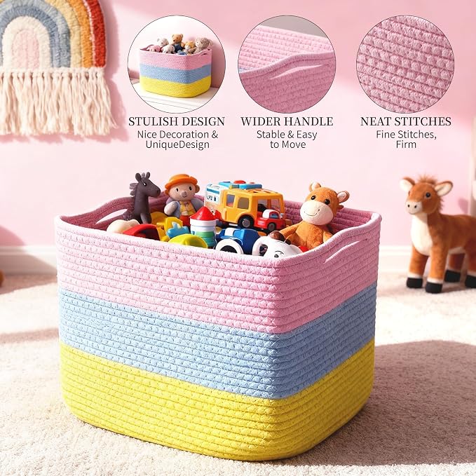 Hopegiver 3 Pack Storage Baskets - Image 3